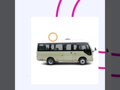 8m 24-32 Kursi Transmisi Otomatis Bus Coaster Listrik Pegas Daun